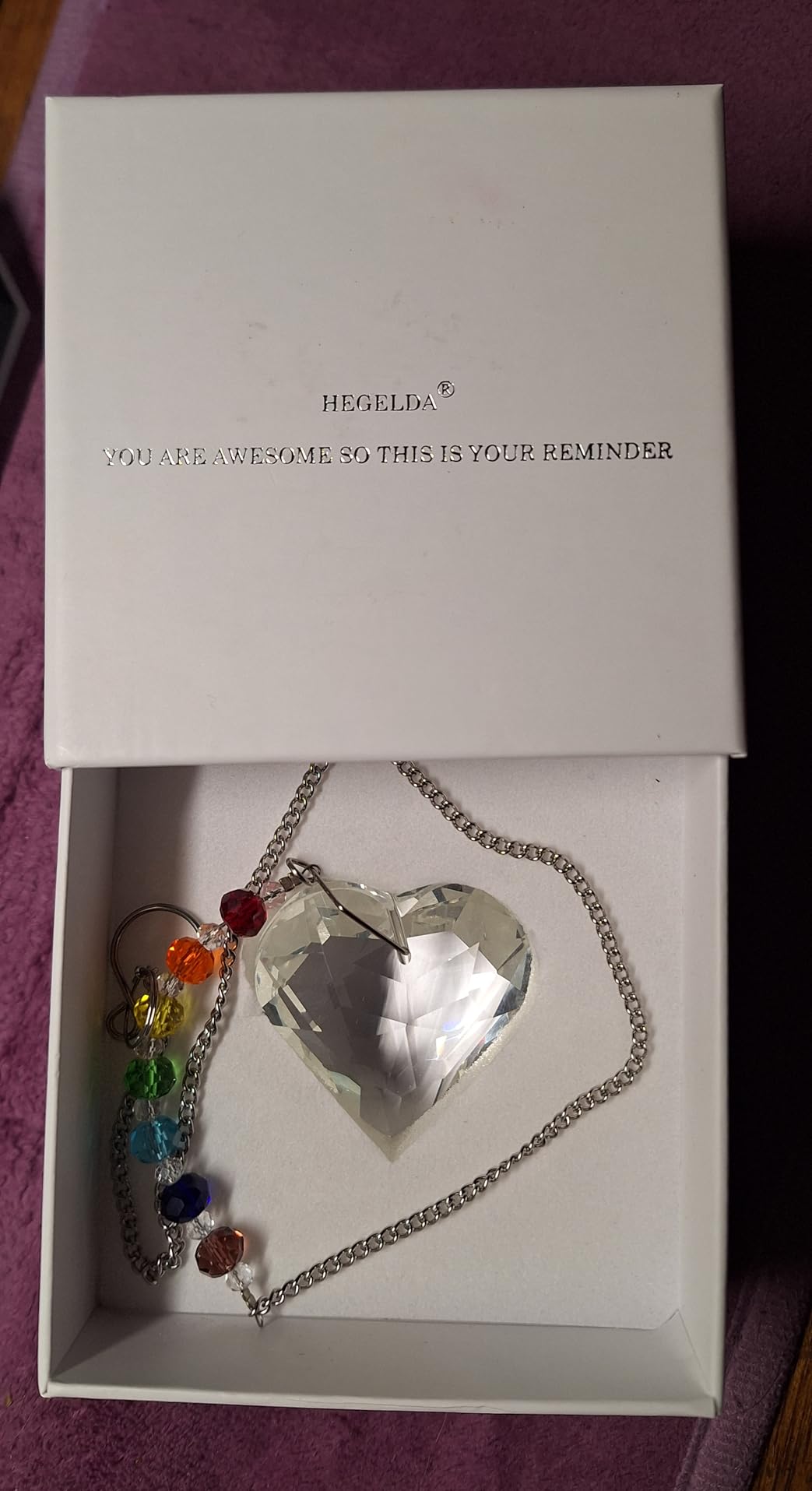 Hegelda Niece Gifts from Auntie Aunt Uncle Crystal Suncatcher Ornament customer photo 1