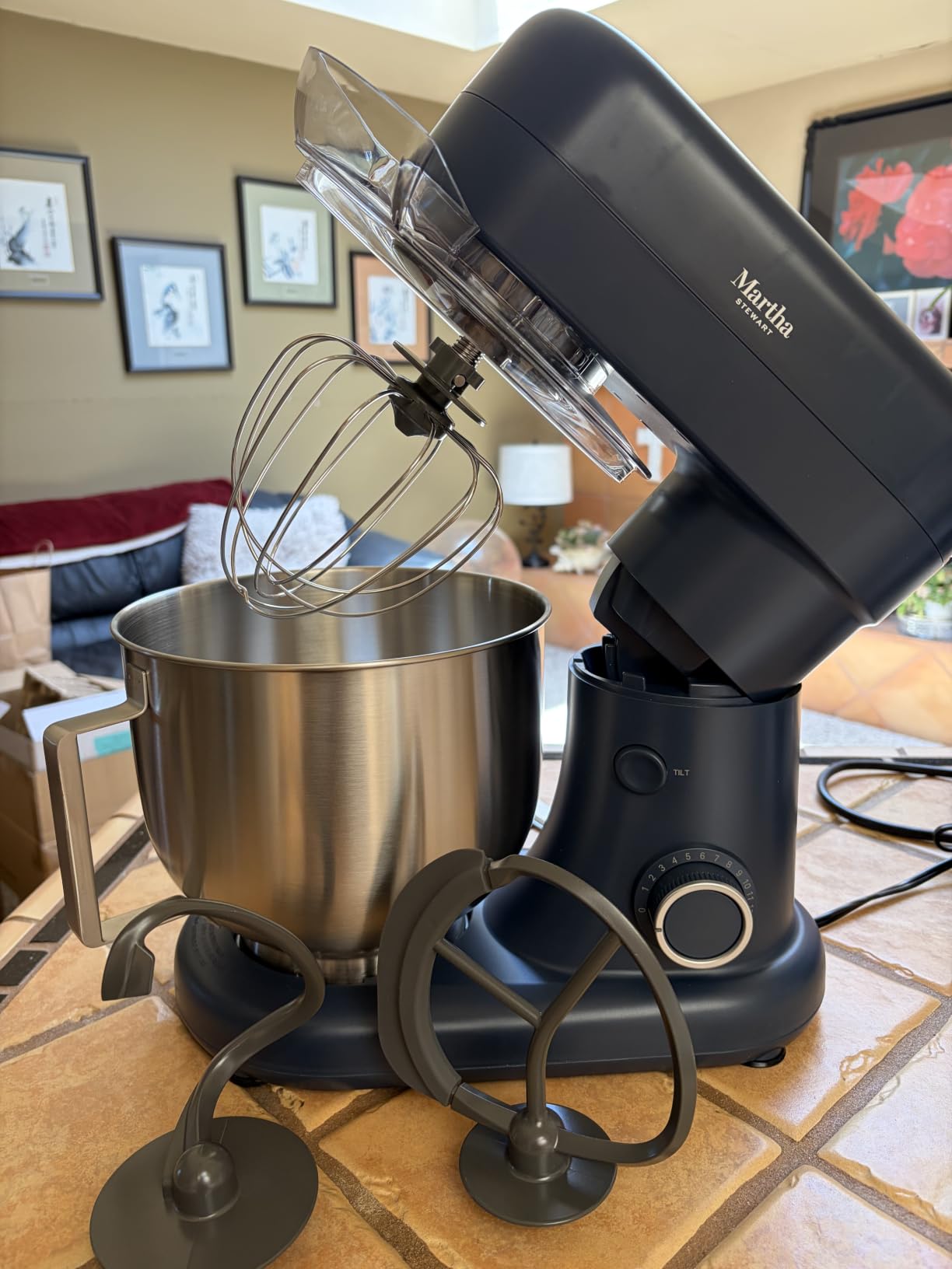 Martha Stewart 5.3QT Tilt Head Stand Mixer, 12 Speeds, Stainless Steel Bowl customer photo 2