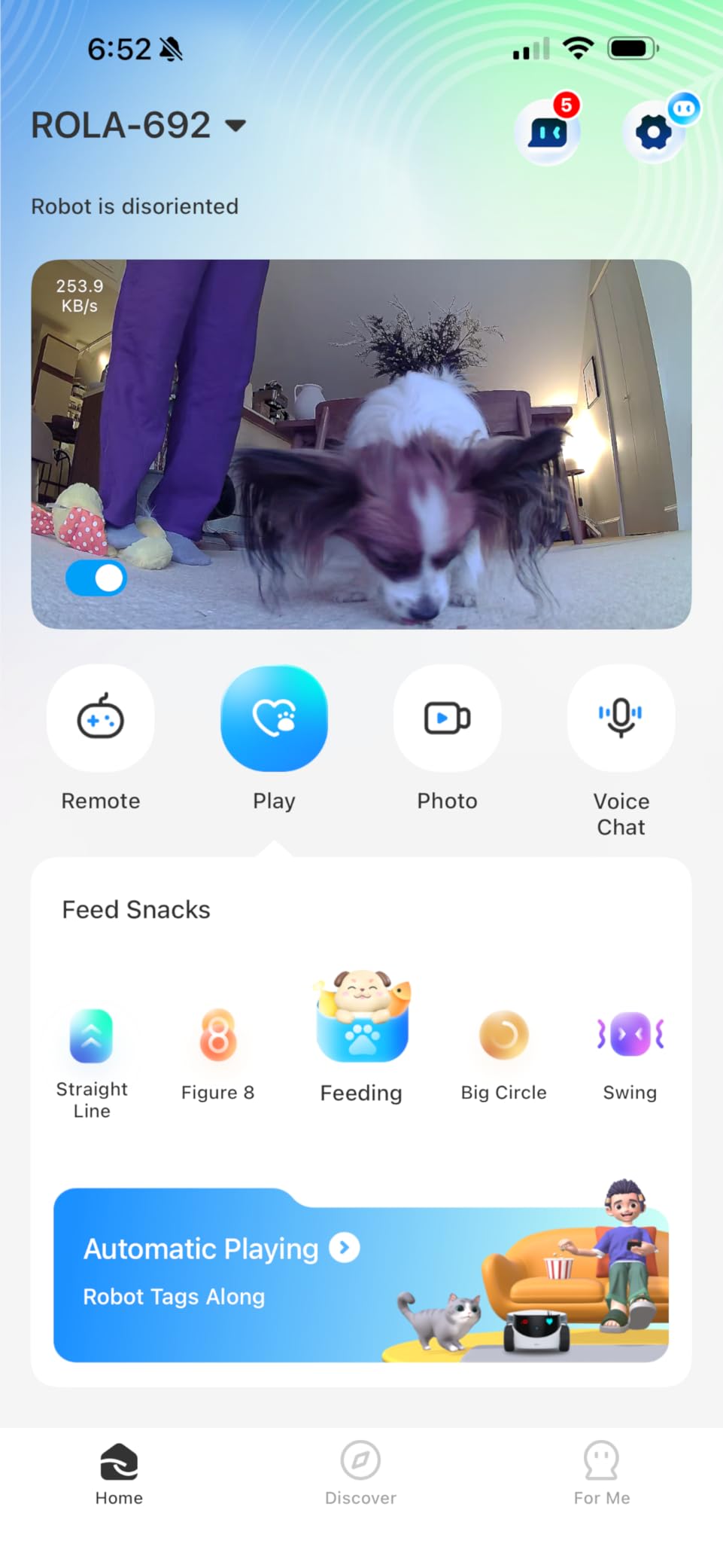 Enabot EBO ROLA PetPal Mobile 2.5K Pet Camera Robot with Treat Dispenser customer photo 1