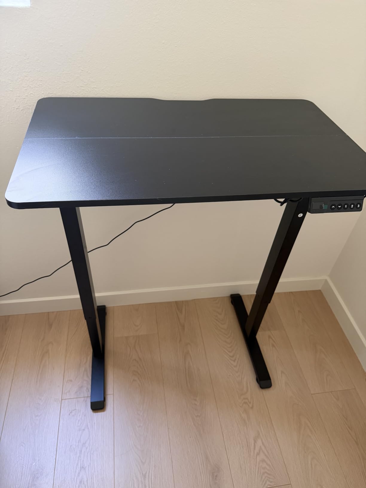 YDN Electric Standing Desk, 32x19 Inch, Black customer photo 2