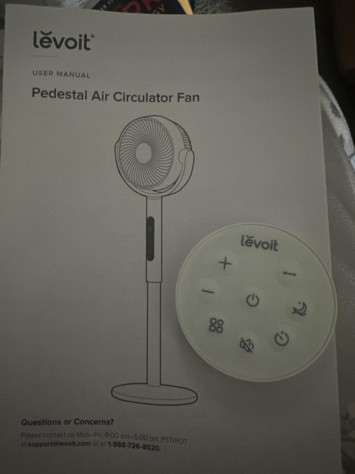 Levoit Standing Fan for Bedroom, 2-in-1 Pedestal & Tabletop Oscillating Fan customer photo 1