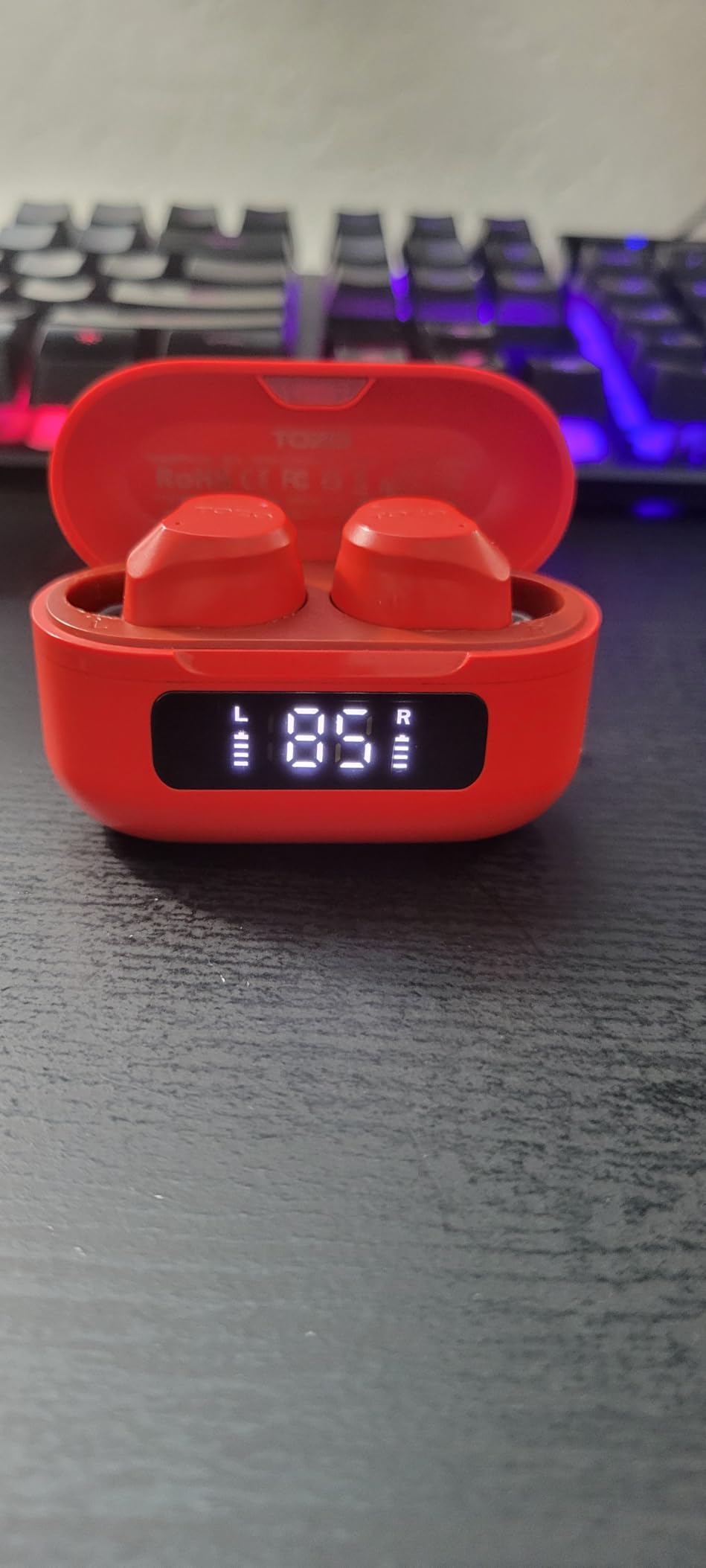 TOZO NC9 Hybrid Active Noise Cancelling Wireless Earbuds, 60H, LED Display customer photo 1