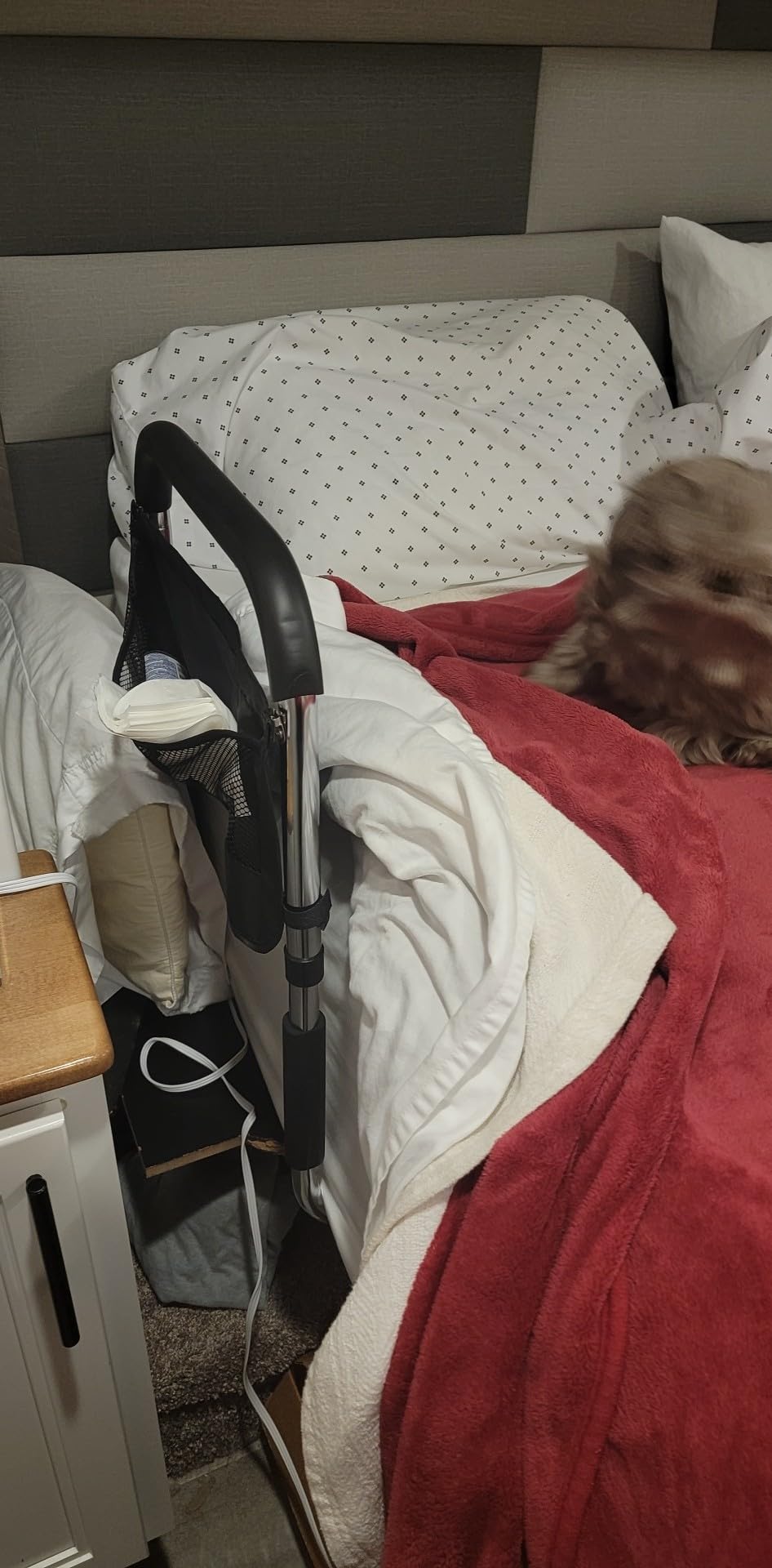 Medical king Bed Rails for Elderly Adults Safety Bed Assist Rails for Seniors with Adjustable Heights ASTM Approved Easy to get in or Out of Bed with Floor Support customer photo 2