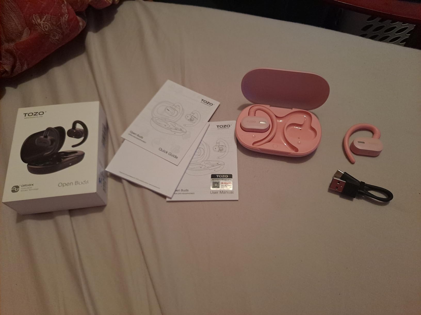 TOZO OpenWear Open Ear Earbuds, AI Translation Real Time 145+ Languages customer photo 1