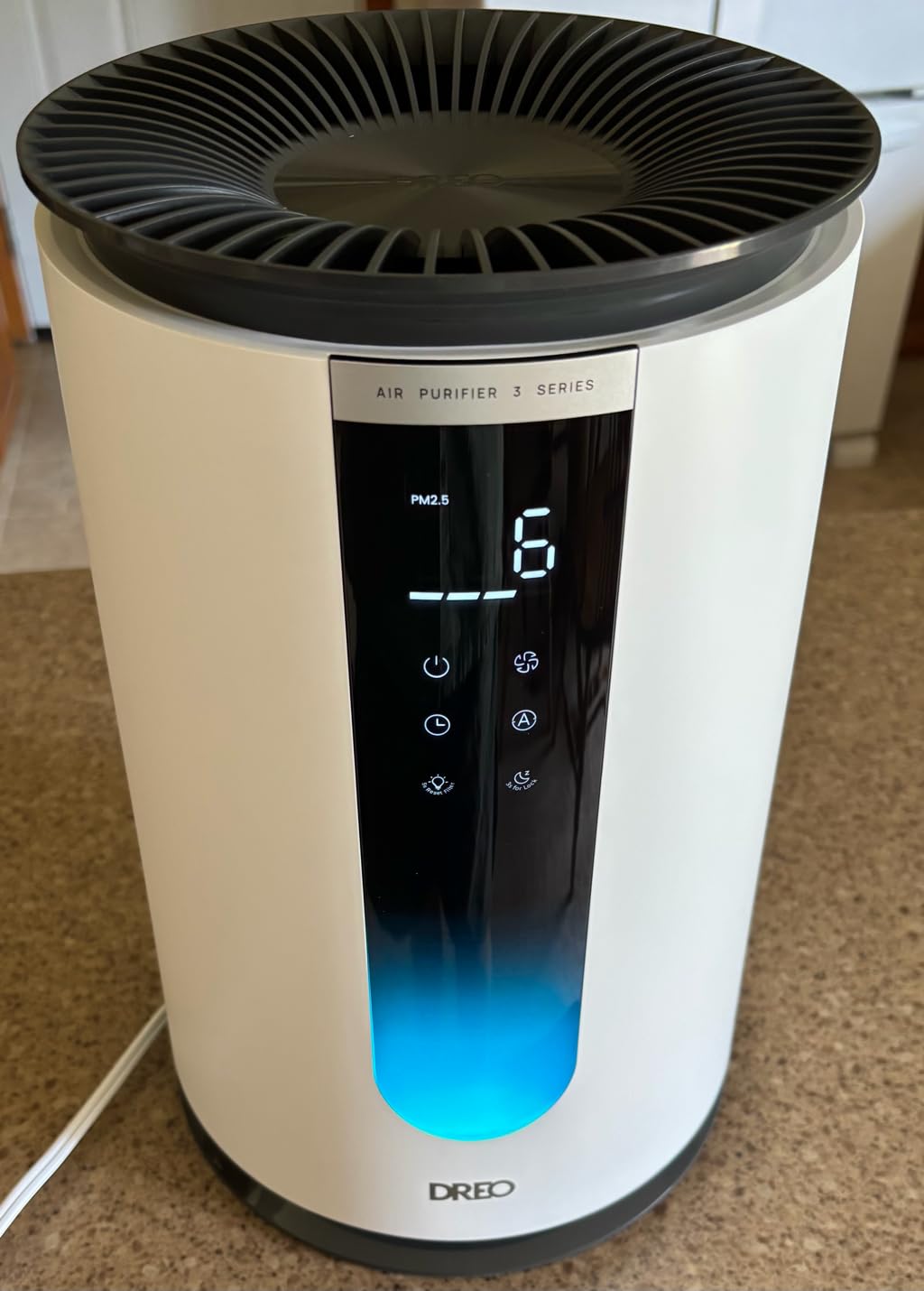 DREO Air Purifier for Home, HEPA Sleep Mode, AHAM VERIFIDE Air Purifiers for Bedroom, Pets, Smoke, Dust, Pollen & Odors, PM2.5 Monitor, Auto & Turbo Mode, 4 Speeds, Scent Diffuser, DR-HAP008(Dreo 338) customer photo 2