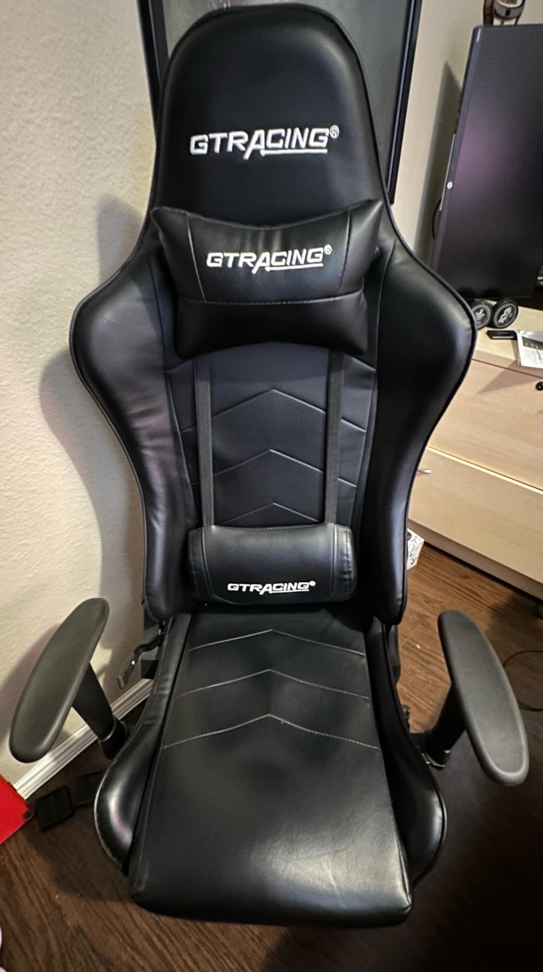 GTPLAYER Floor Rolling Game Chairs with Angle Limiter, Gamer Rocker Floor Seat, Compact & Lightweight, Black customer photo 1