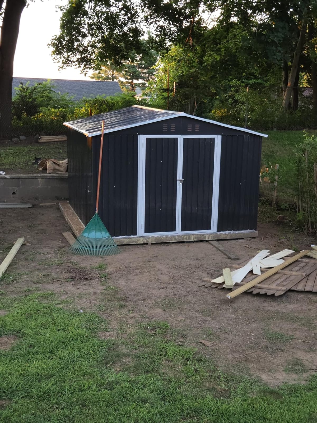 UDPATIO Outdoor Resin Storage Shed 6x4 FT Weatherproof with Floor, Grey customer photo 2