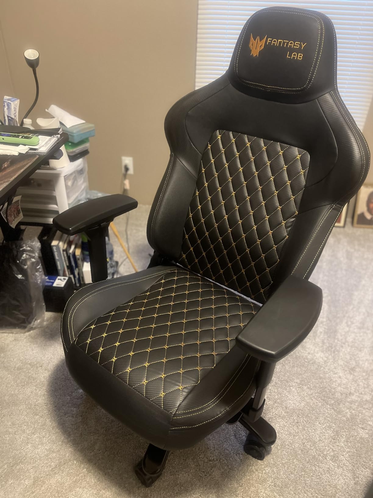 Big and Tall Gaming Chair 440LBS with Metal Base Memory Foam Lumbar 4D Adjustable Armrest Gaming Chair for Heavy People Ergonomic High-Back Computer Chair (Classic, Dark Grey) customer photo 1