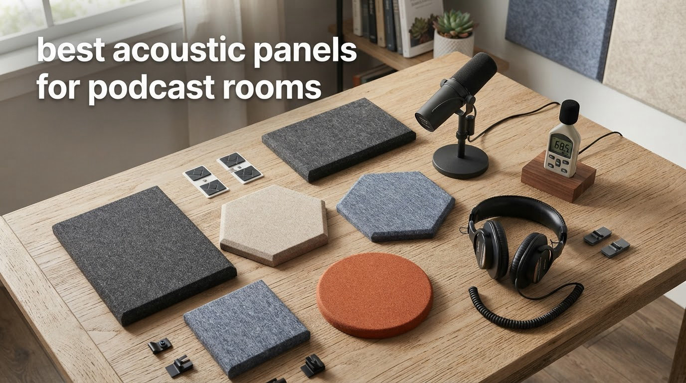 best acoustic panels for podcast rooms
