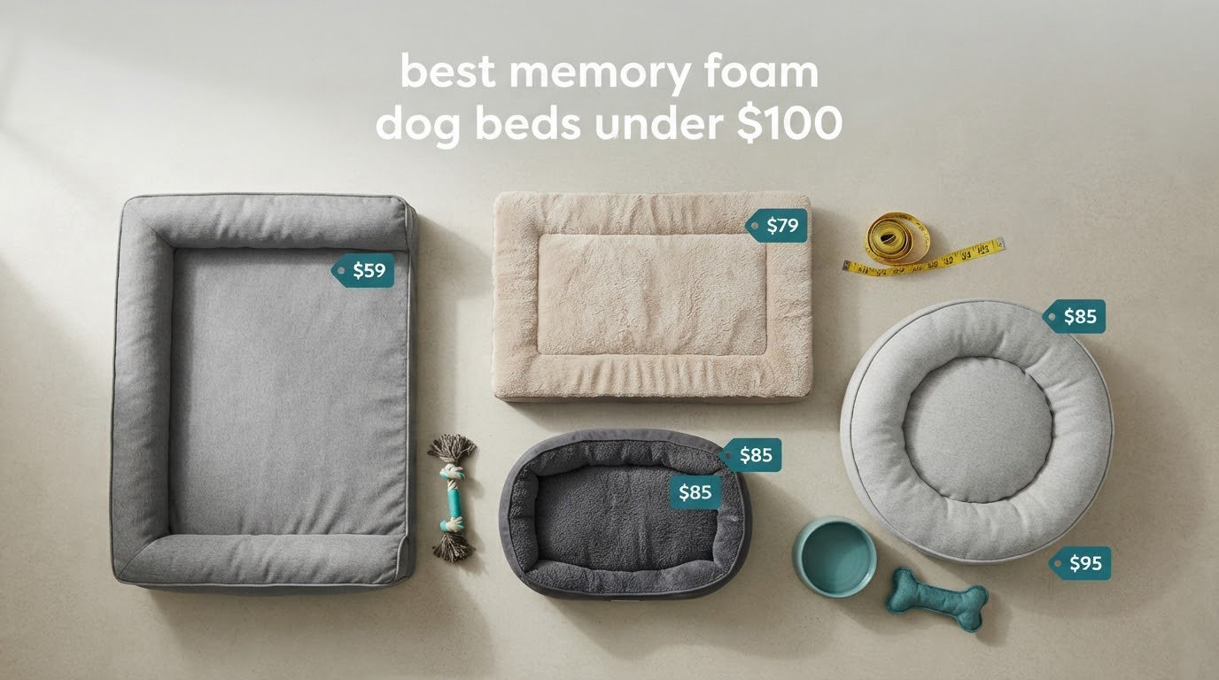 best memory foam dog beds under $100