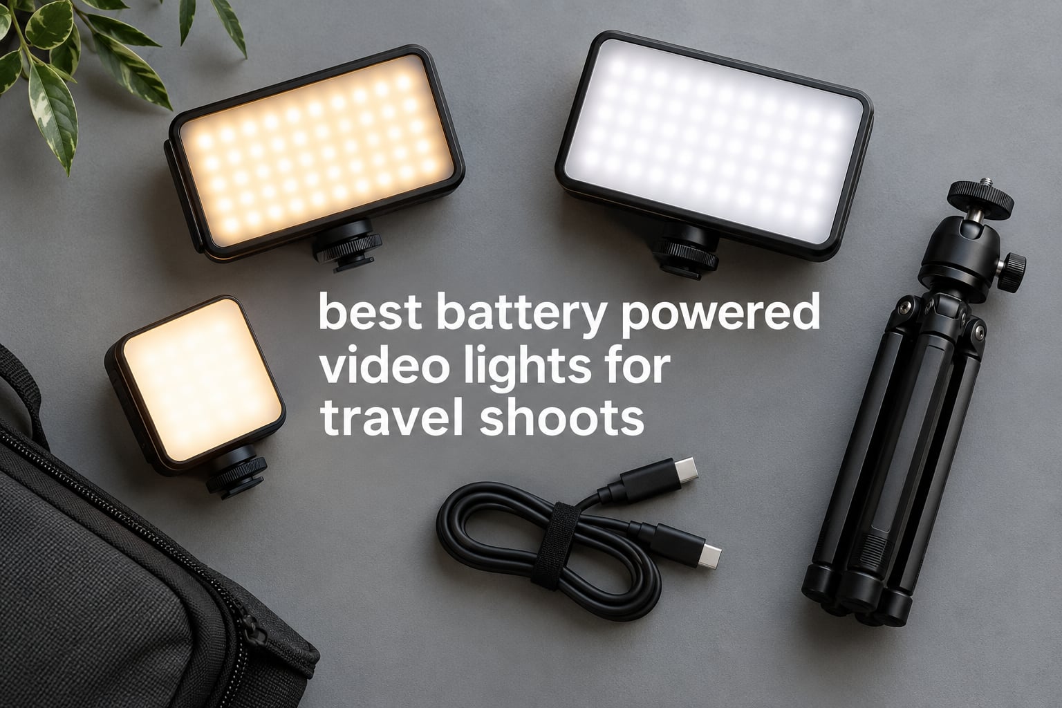 best battery powered video lights for travel shoots