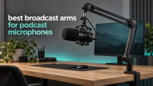 best broadcast arms for podcast microphones