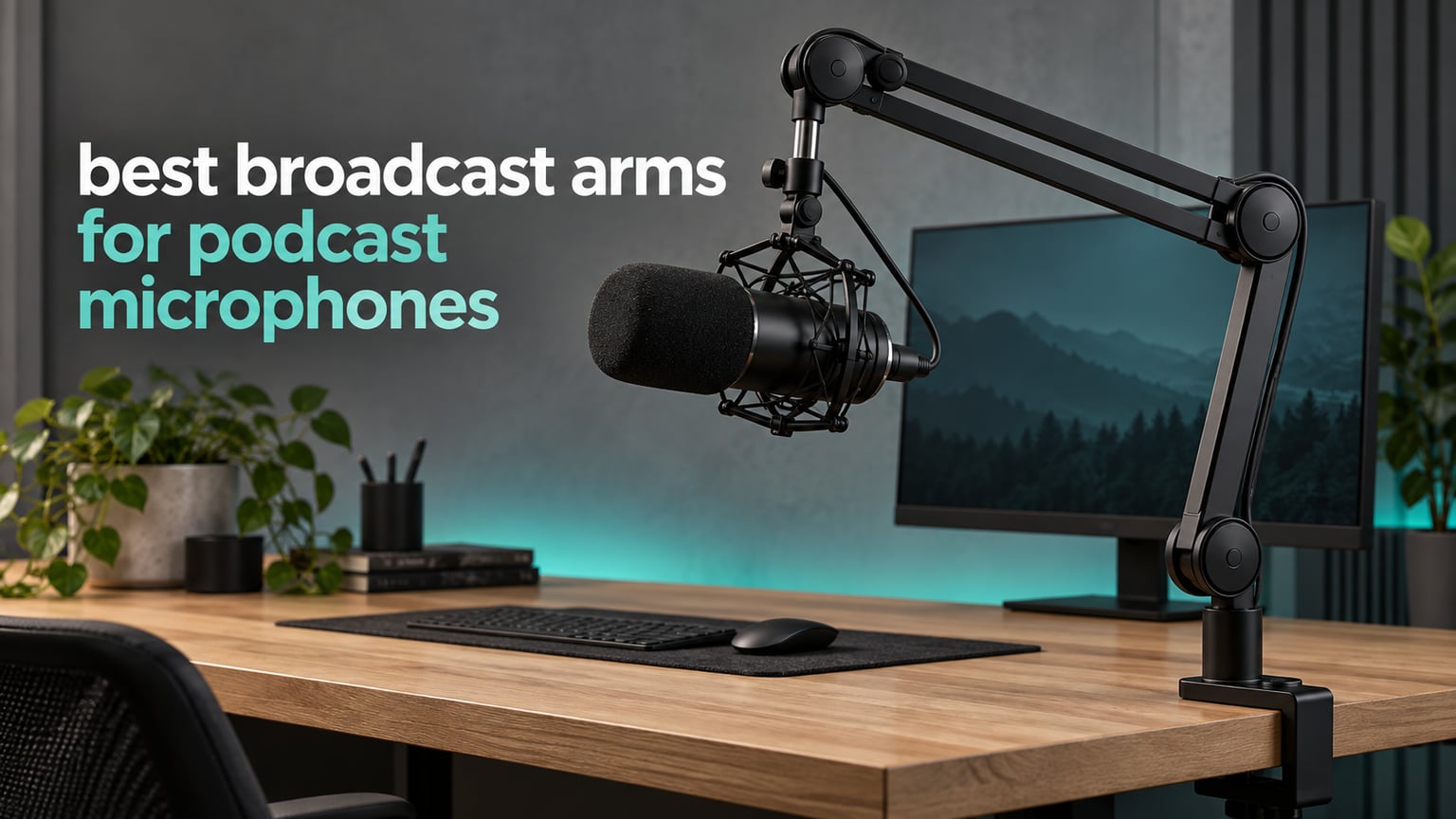 best broadcast arms for podcast microphones