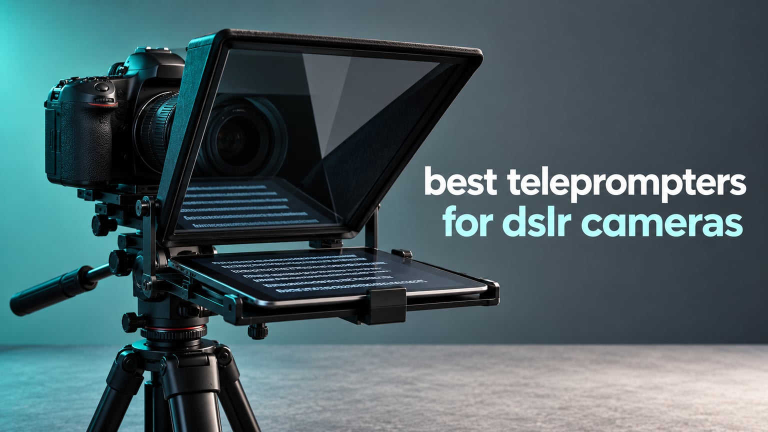 best teleprompters for dslr cameras