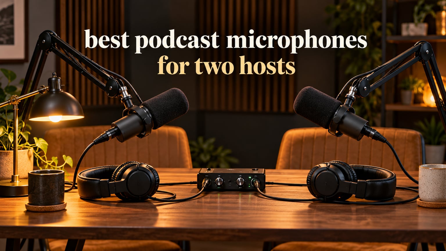 best podcast microphones for two hosts