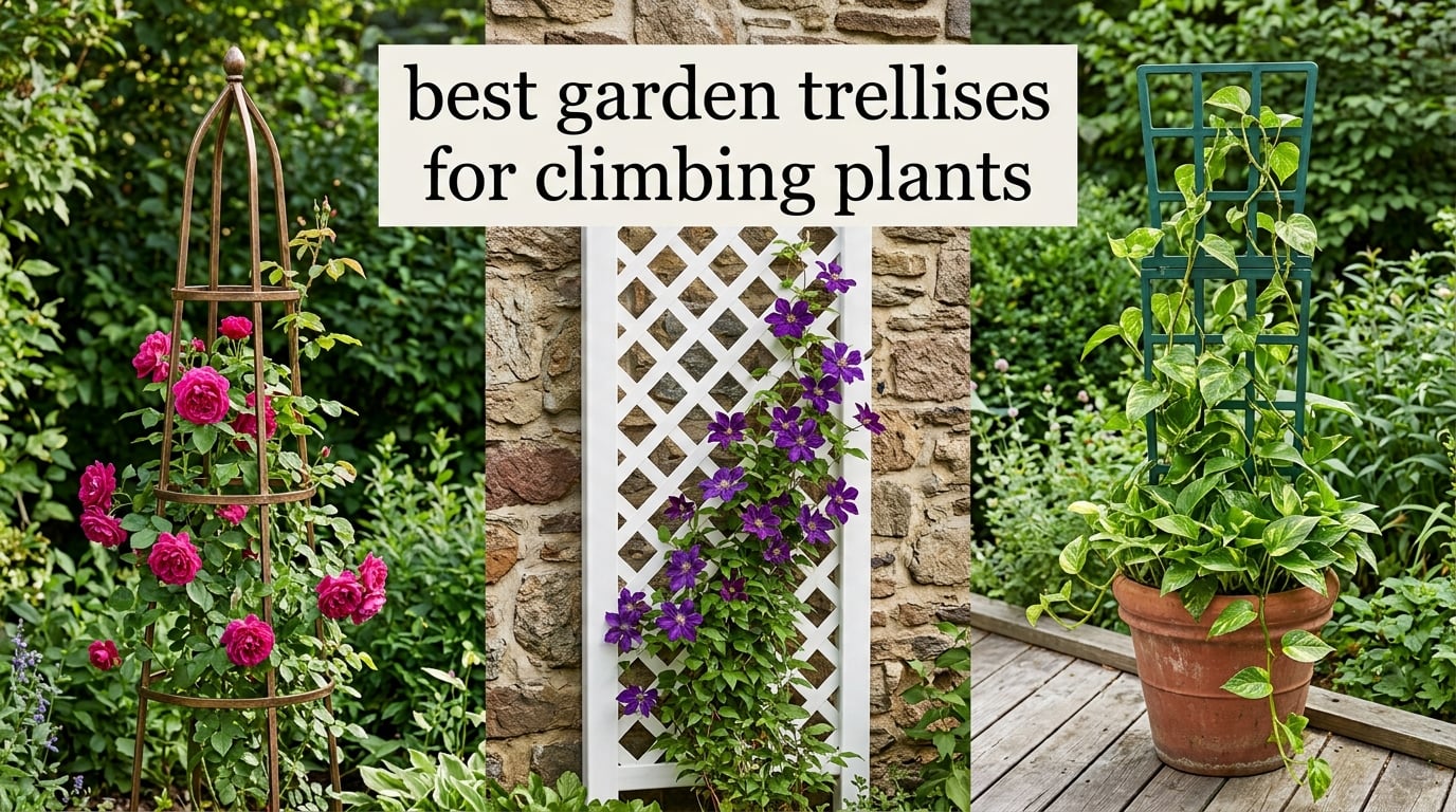 best garden trellises for climbing plants