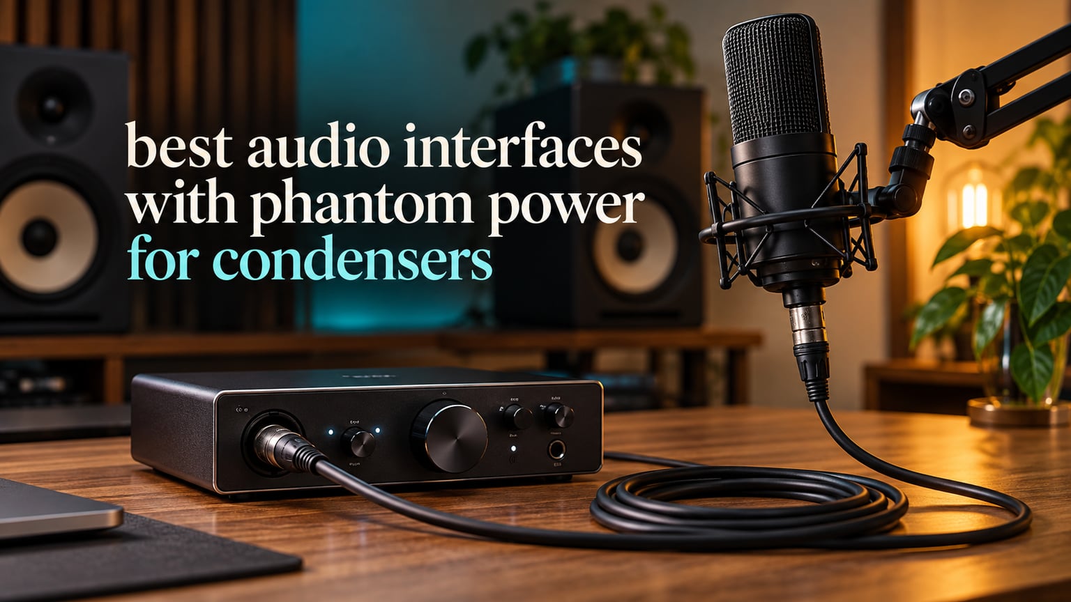 best audio interfaces with phantom power for condensers