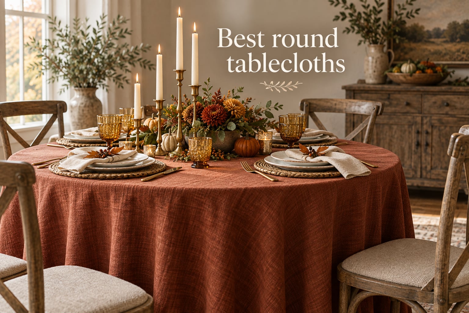 Best round tablecloths
