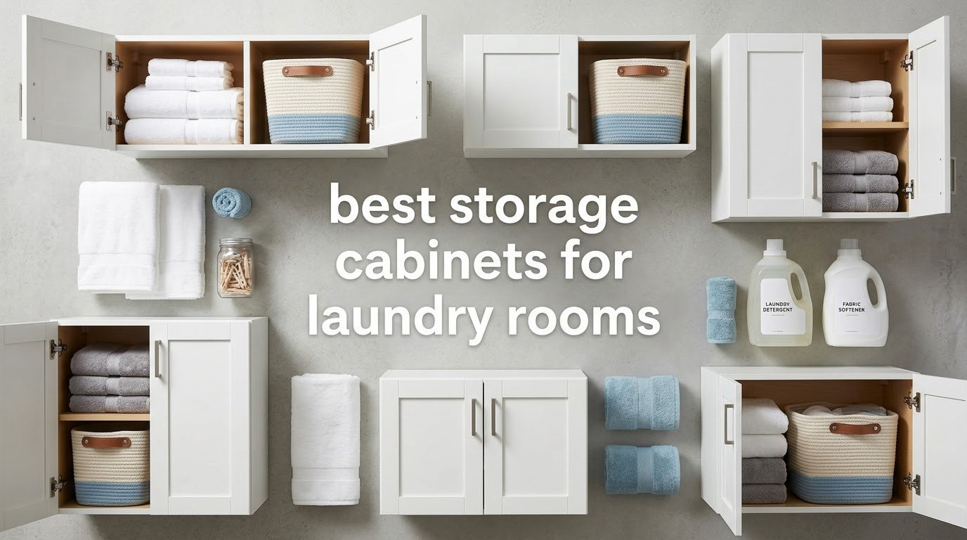 best storage cabinets for laundry rooms