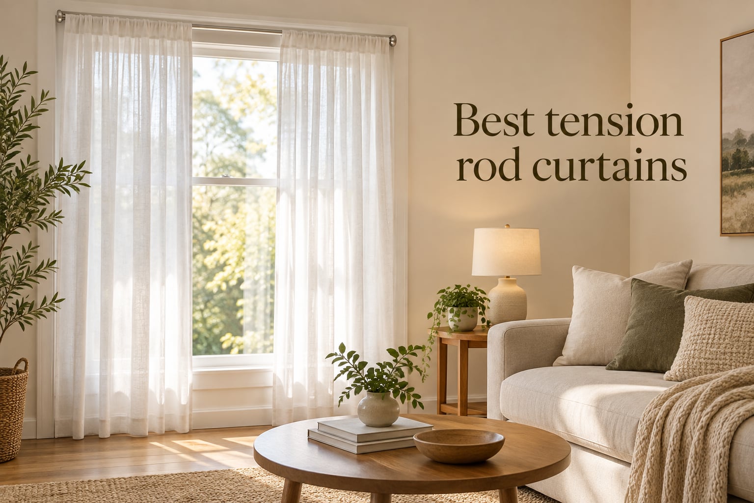 Best tension rod curtains