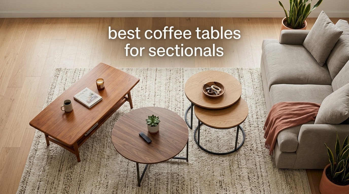 best coffee tables for sectionals