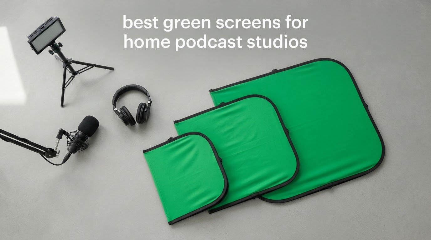best green screens for home podcast studios