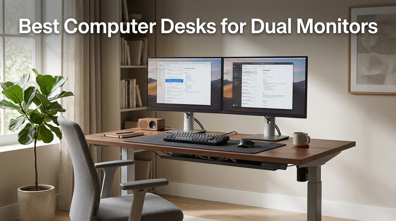 Best Computer Desks for Dual Monitors