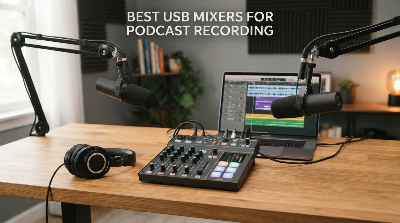 best usb mixers for podcast recording