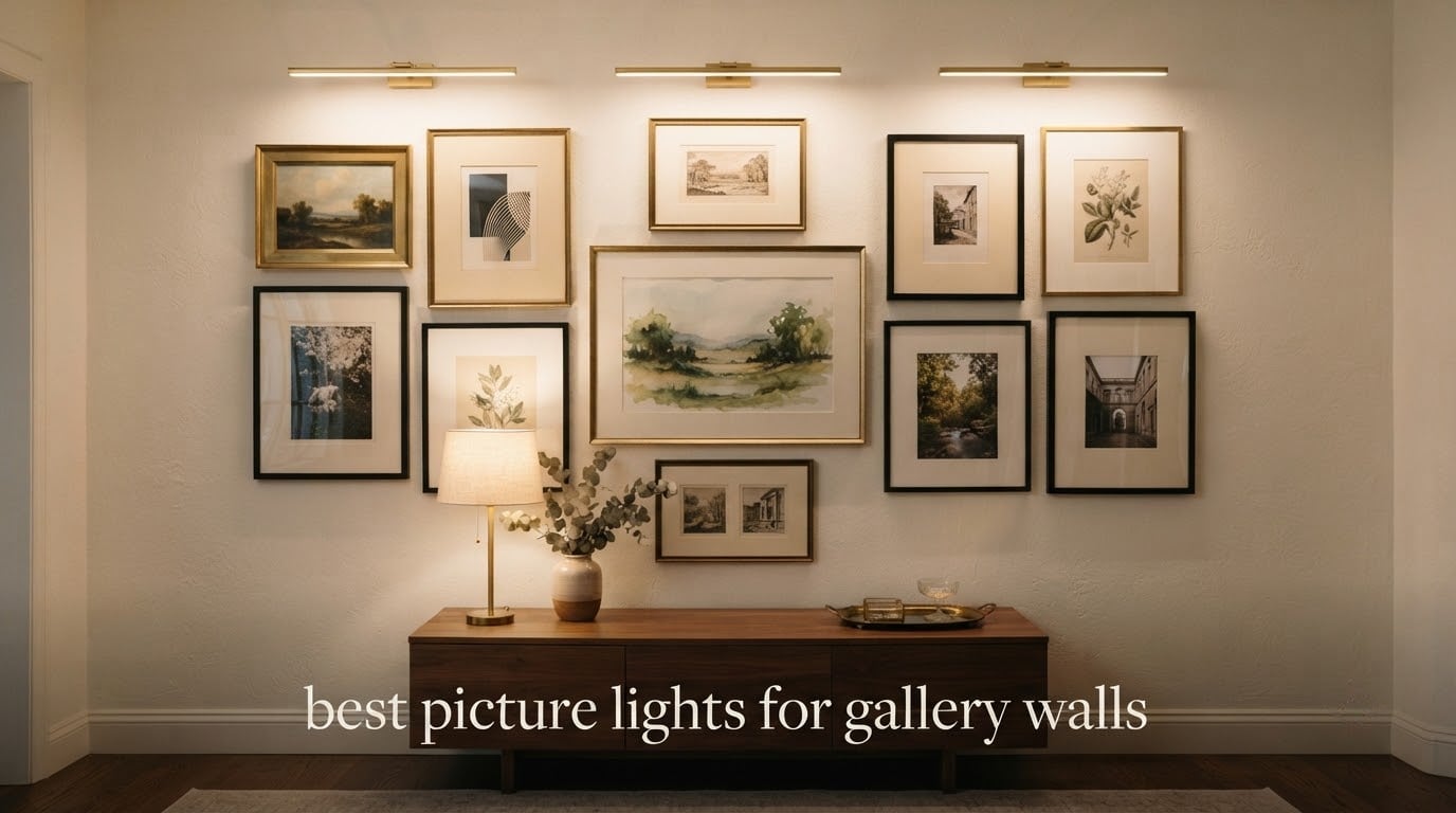 best picture lights for gallery walls