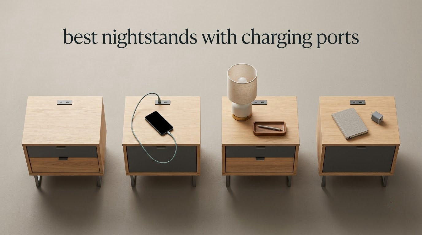 best nightstands with charging ports