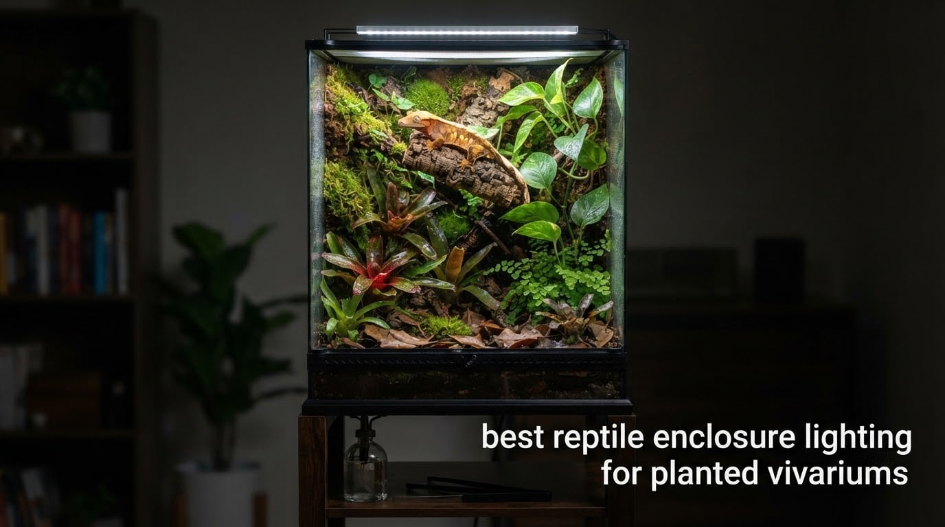 best reptile enclosure lighting for planted vivariums