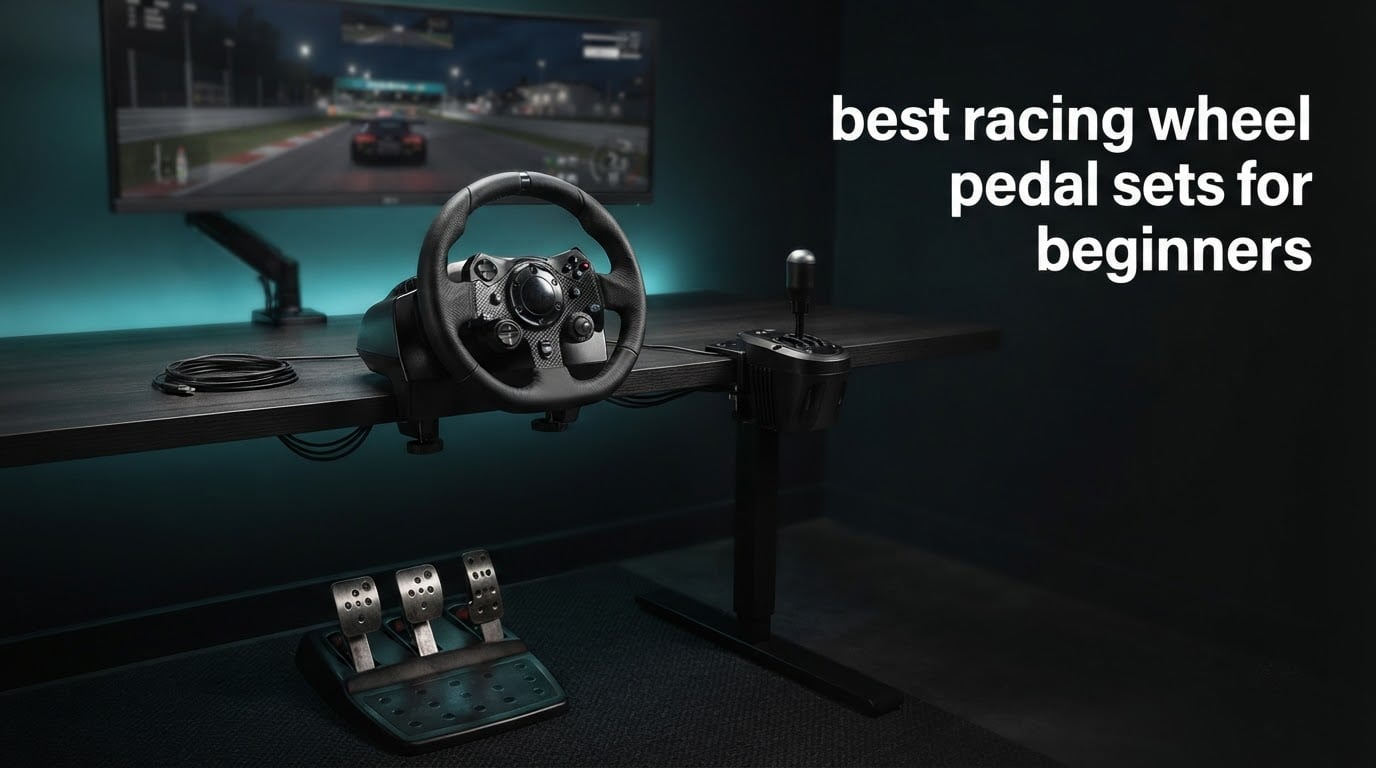 best racing wheel pedal sets for beginners
