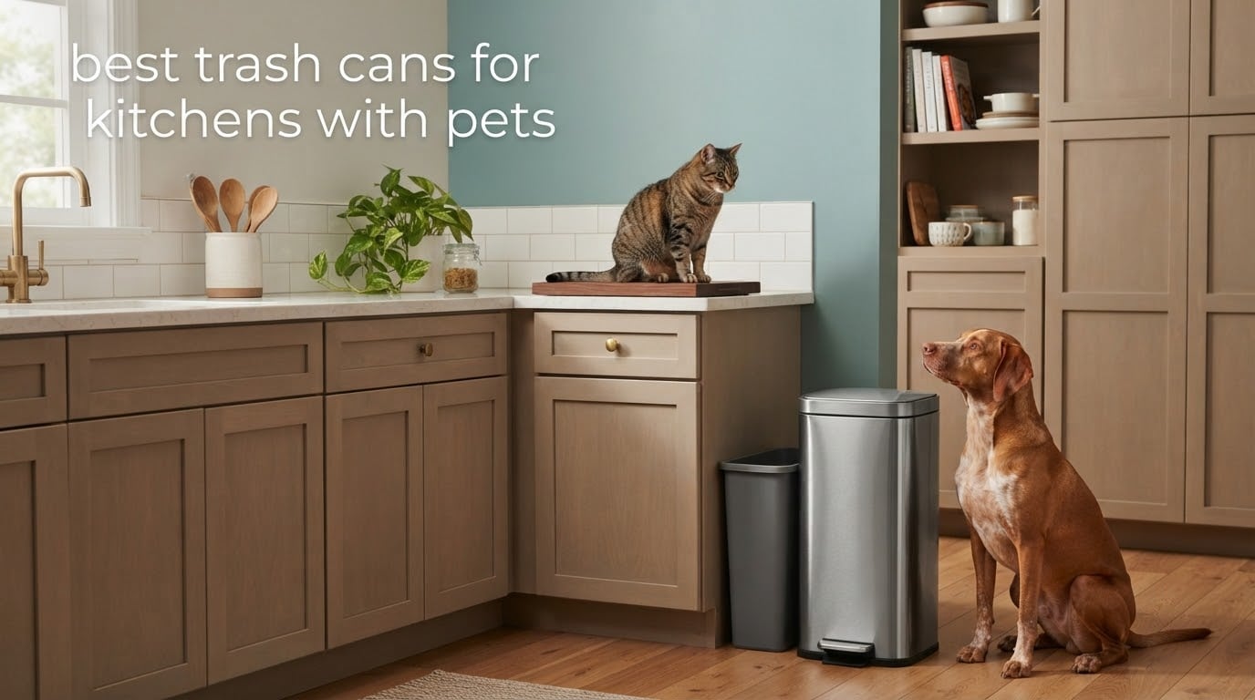 best trash cans for kitchens with pets