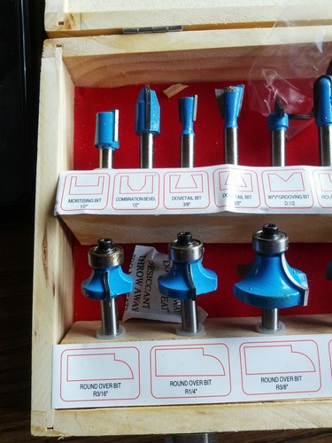 24-Piece Router Bit Set - Wood Routers Kit with 0.25-Inch Shank and Wooden Storage Case - Woodworking Tools for Home Improvements and DIY by Stalwart customer photo 1