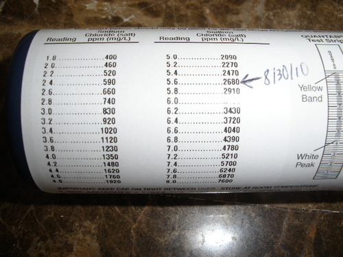 AquaChek Salt Test Strip Titrators for Pools - Salt Water Pool Test Strips for Sodium Chloride - Quick and Accurate Results - Professional Water Quality Testing Kit (10 Strips) customer photo 2