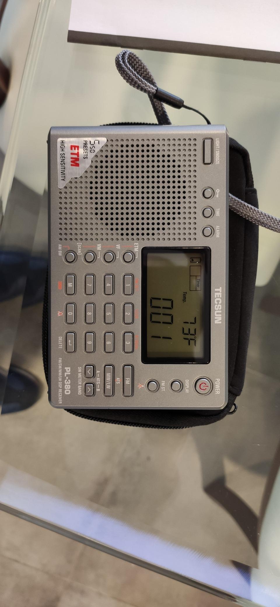 TECSUN PL-380 DSP FM Stereo. MW. SW. LW. World Band PLL Radio Receiver, LCD Display, ETM Function Added customer photo 1