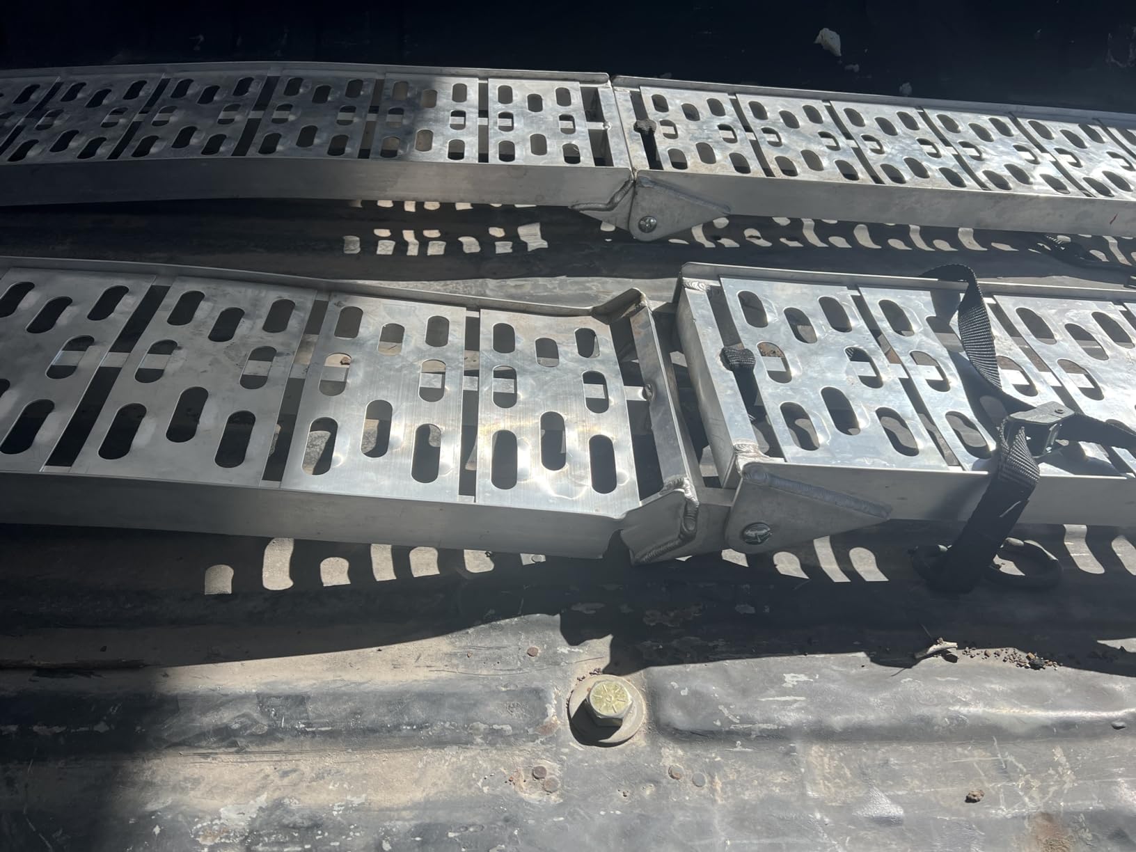 Black Widow Folding Aluminum Motorcycle Loading Ramp for Trucks, Trailers customer photo 1