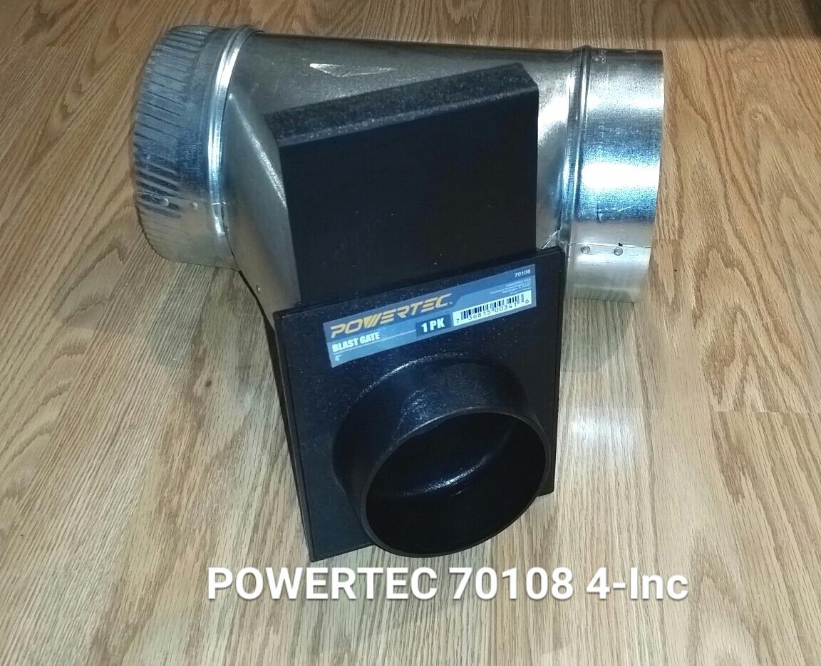 POWERTEC 70108 4 Inch Blast Gate for Dust Collector, Dust Collection Fittings customer photo 2
