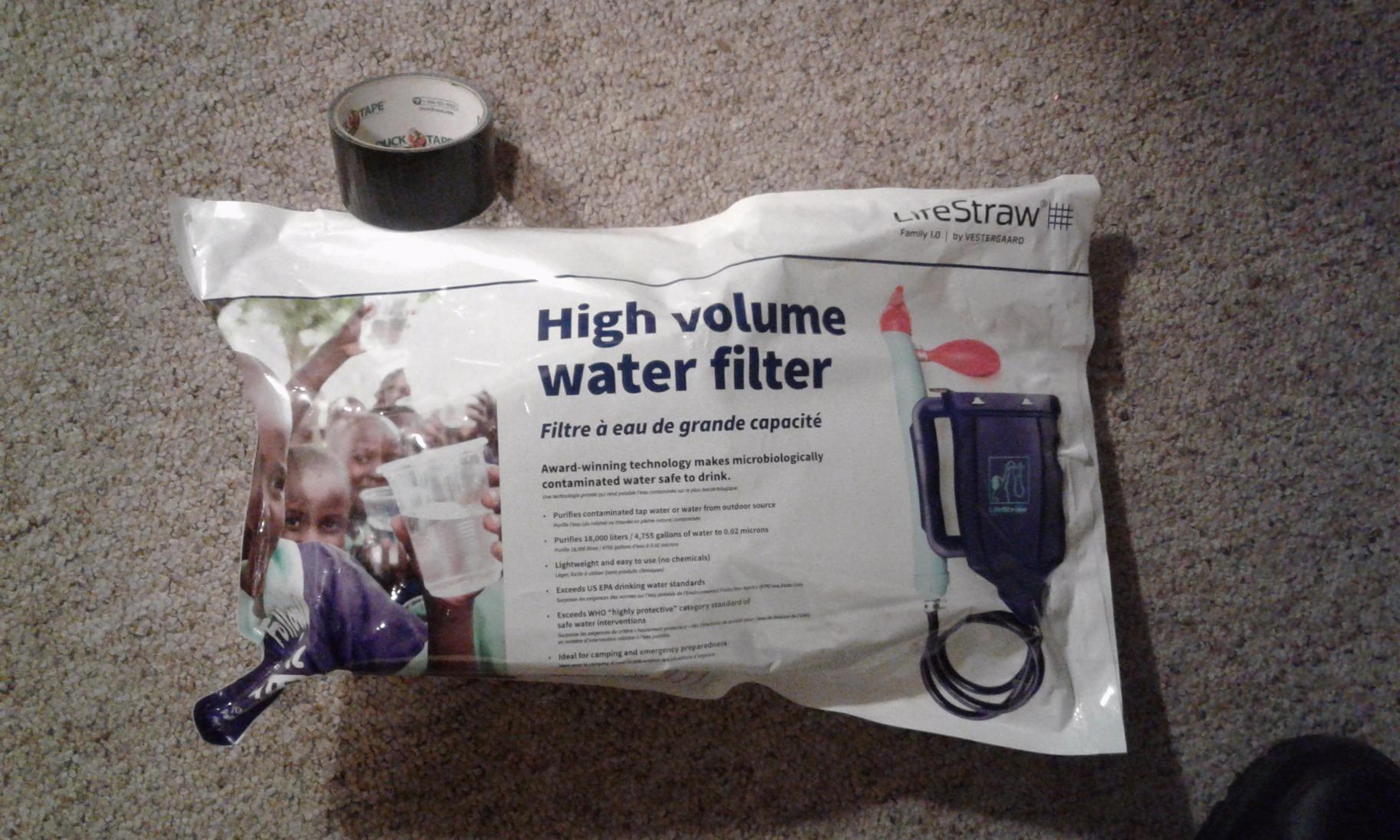 LifeStraw Family Gravity Water Purifier with Virus Removal, 12 L, Blue customer photo 1