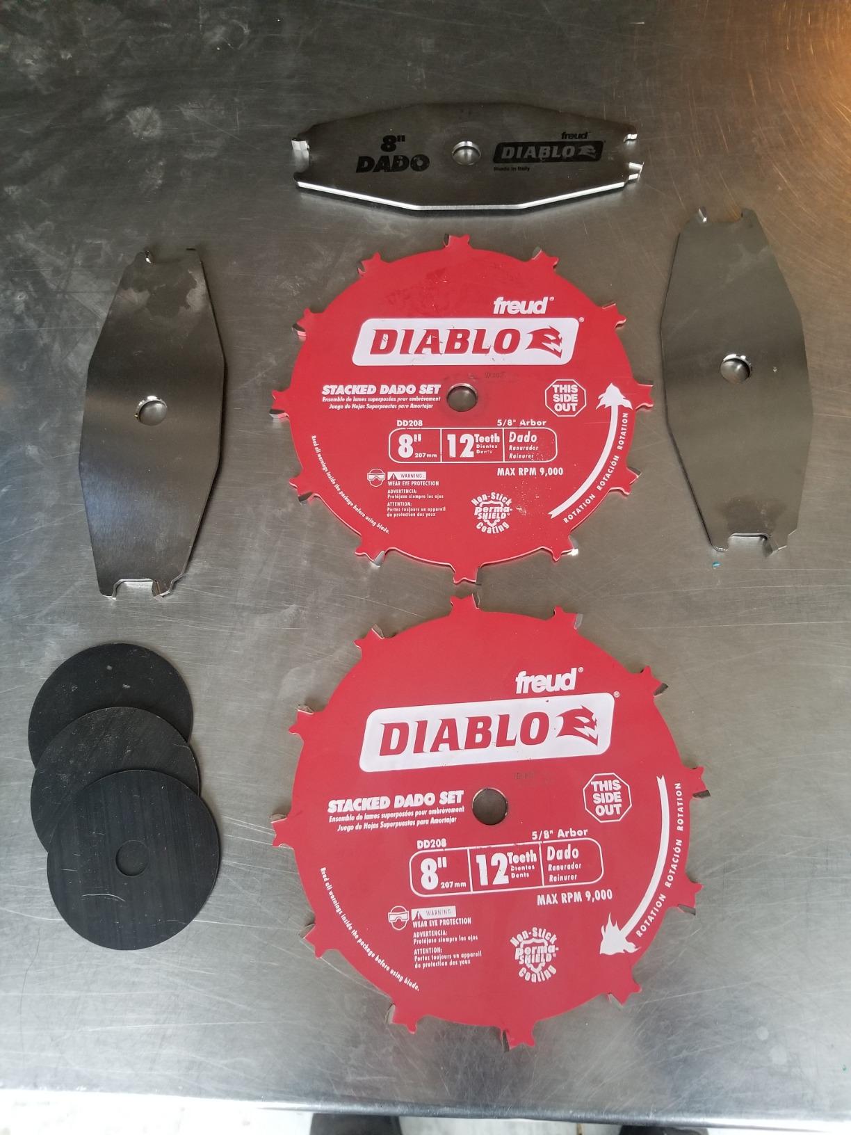 Diablo Carbide Stacked Dado Saw Blade Set - 8