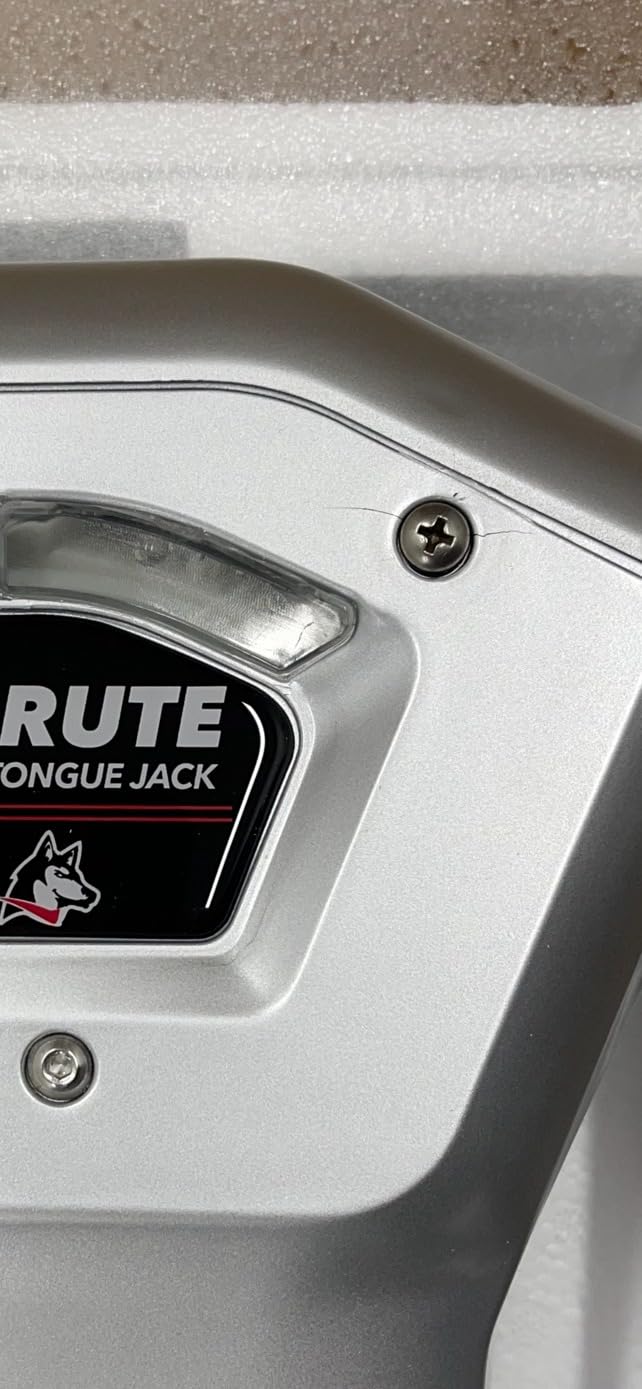 Husky Towing 82022 Super Brute Electric Trailer Tongue Jack, 5000 lb Capacity, 18 Inch Travel, with Remote and 3 LED Lights, Bright Silver customer photo 2