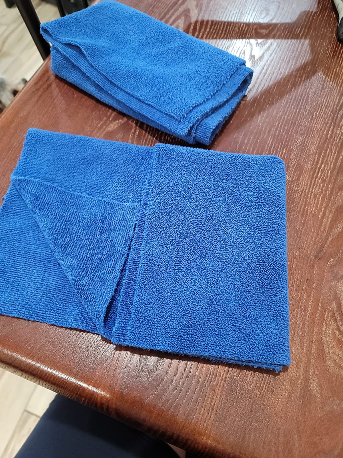 The Rag Company Edgeless 365 Detailing Towel, Royal Blue, 16x16in, 10-Pack customer photo 1