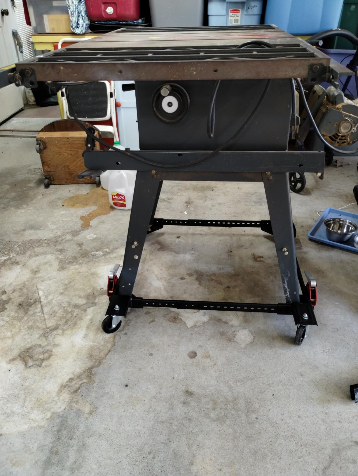 Steelman Universal Rolling Base for Large Power Tools and Machinery, Durable Steel Construction, Adjusts from 12 inches to 33 inches, Foot Levers Lock for Stability, 400 lb. Capacity customer photo 2