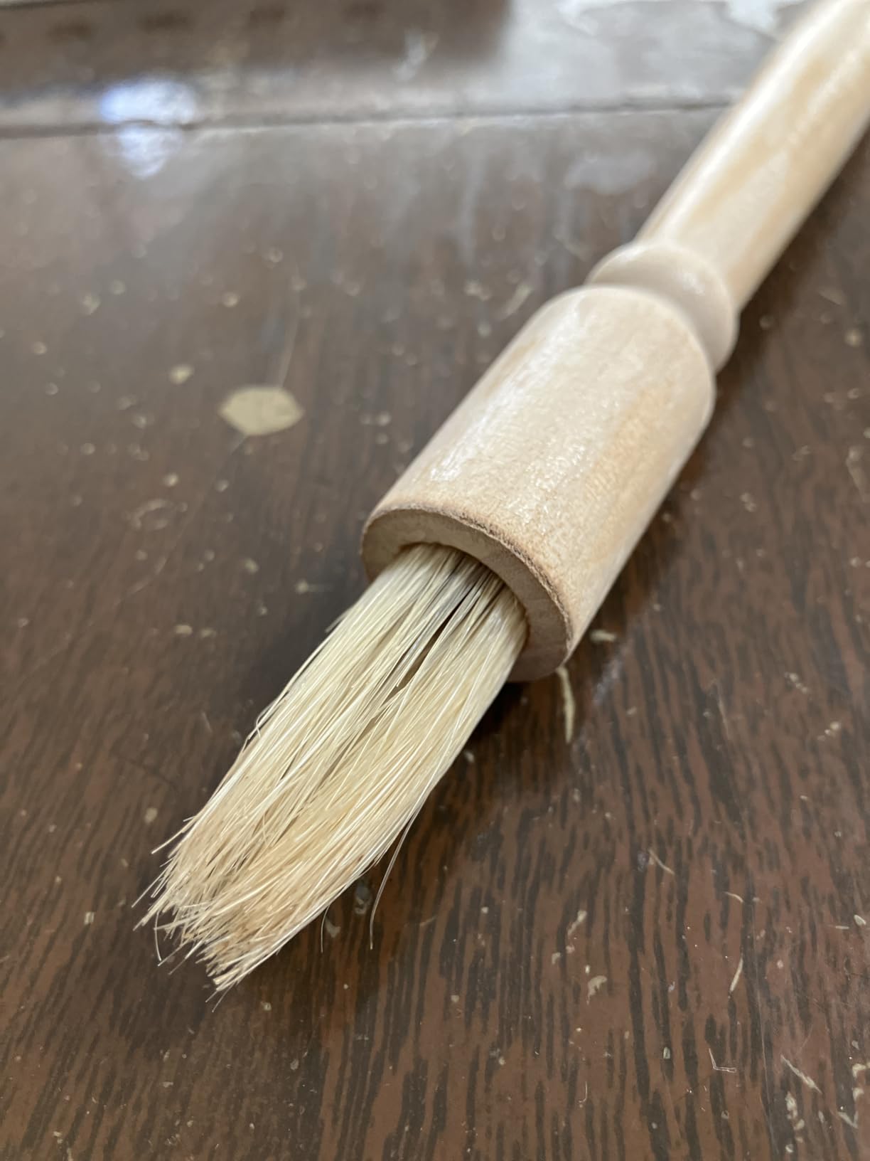 Coffee Grinder Cleaning Brush, Wood Handle & Natural Bristles Wood Dusting Espresso Brush Accessories for Bean Grain Coffee Tool Barista Home Kitchen customer photo 1