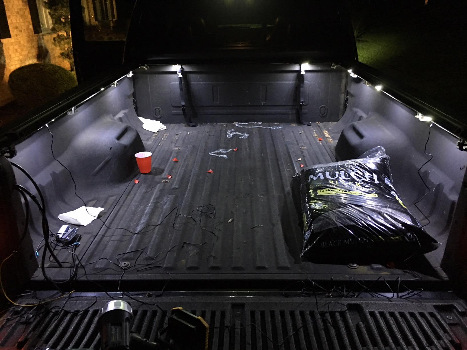 White LED Truck Pickup Bed Light Kit, 8 PCS 48 LEDs Rock Lighting Kits IP68 Waterproof LED Lighting Set with Switch for Car, Side Marker, Foot Wells, Rail Lights for Halloween customer photo 1