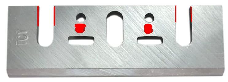 FOXBC 3-1/4 Inch 82mm TCT Carbide Planer Blades Replacement For Makita N1900B, KP0810, XPK01, DeWalt D26676, DW6655, DW680, Bosch 1594 PA1205, Ryobi and most Hand-Held Planer customer photo 1