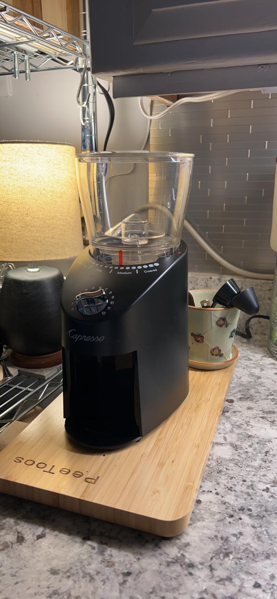 Capresso Infinity Plus Conical Burr Grinder, Black customer photo 2