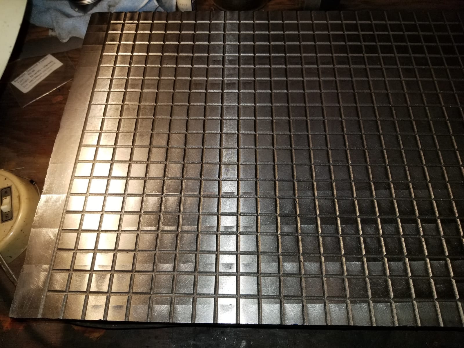 Machinist Cast Iron Lapping Plate 12x16