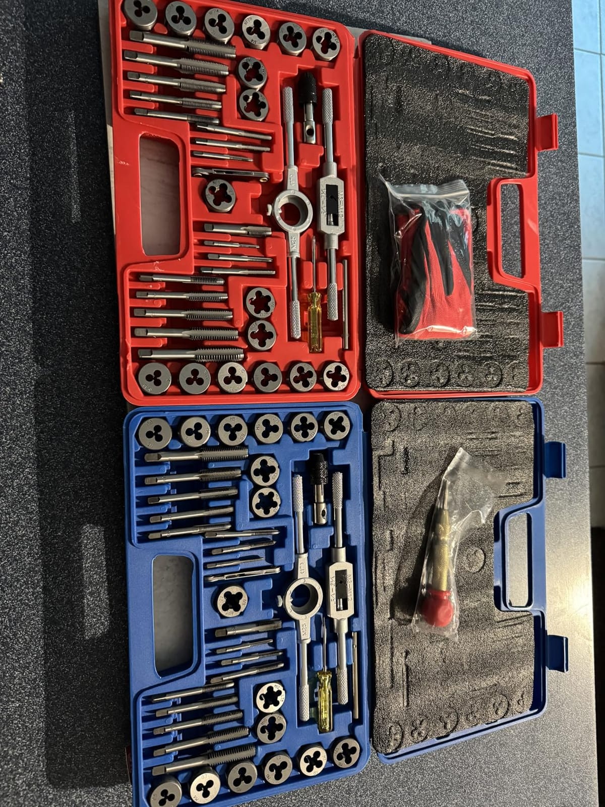 OMT Tap and Die Set, SAE and Metric Thread Repair and Cutting Kit customer photo 2