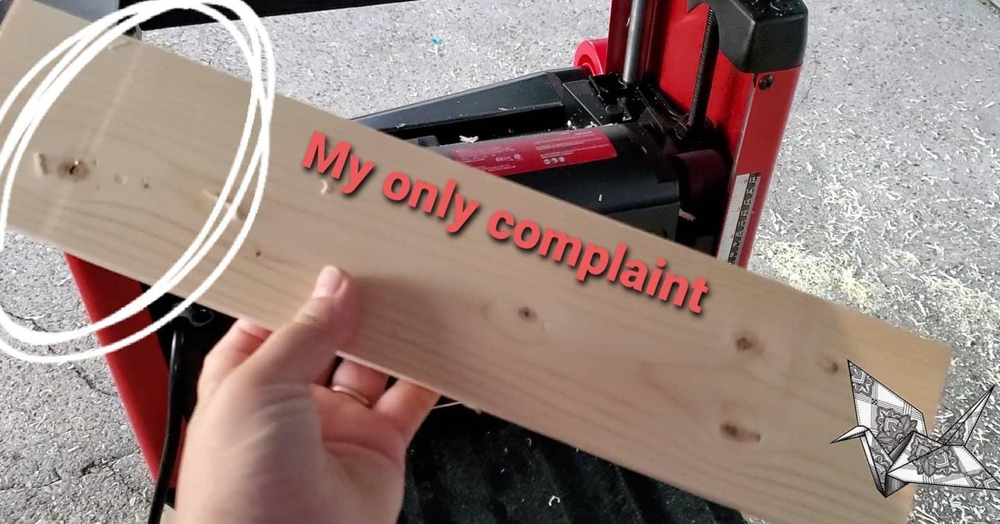 CRAFTSMAN 12.25 In. Benchtop Thickness Planer, 15 Amp, Two Knife (CMEW320) customer photo 2